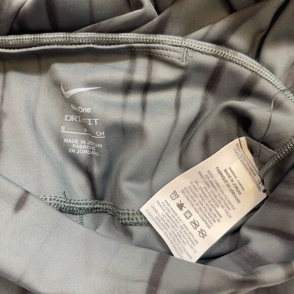 Nike One Leggings Womens Small Gray Dri-FIT Preppy Yoga Running Training Pants - Picture 4 of 11